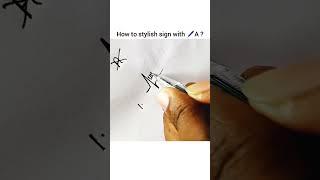 How to stylish sign with ️ A 🩷? #signature #avangard