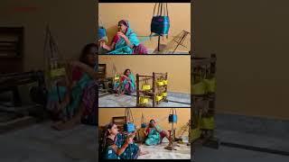 HOW MULBERRY SILK THREADS ARE SEPARATED TO WEAVE KHANDUA SILK SAREES?!
