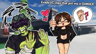 Evade VC clips that put me in DANGER.. | ROBLOX Funny Moments