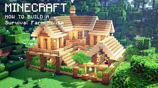 Minecraft: How To Build a Survival Farm House