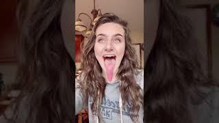 Girls with long tongues videos 1