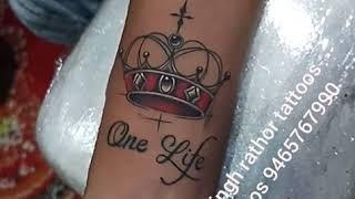 king queen crown tattoo