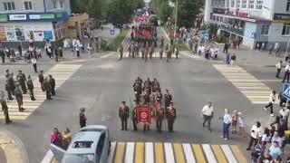 Торжественное шествие в честь 100-ия Осиповичского района.