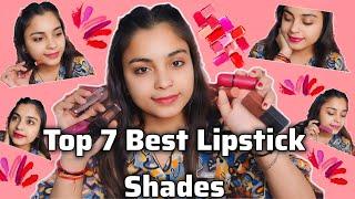 Top 7 *Cheapest* Lipsticks Under Rs. 200 | Nude, Pink, Red, Brown | Shades For ALL SKIN TONES