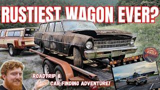 Rustiest Nova Wagon Ever? Factory V8 '67 Chevy Nova Wagon Rescue!!! #nova #projectcars #chevy