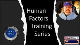 Human Factors Training for Medical Devices