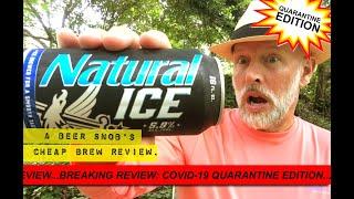 Natural Ice Natty Ice Beer Review by A Beer Snob's Cheap Brew Review