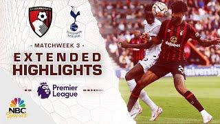 Bournemouth v. Tottenham Hotspur | PREMIER LEAGUE HIGHLIGHTS | 8/26/2023 | NBC Sports