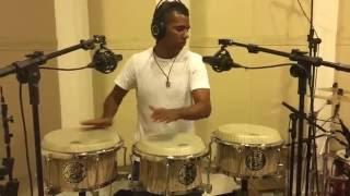 Emanuel Dias e Fabinho Torpedo - Gravando Congas (01)