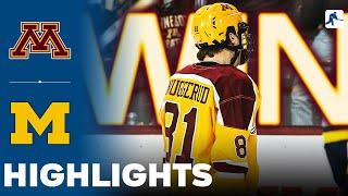 Minnesota vs Michigan | NCAA College Hockey | Highlights - December 06, 2024