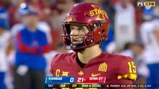 2021 | Iowa State vs Kansas | Brock Purdy 4 TDs | NCAA Football | 10-02-2021