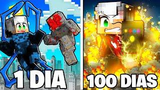 BATALHEI POR 100 DIAS NO MINECRAFT HERÓIS GUERRA | O Filme ‹ Ine ›