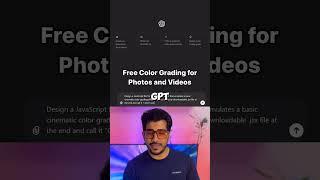 Learn how to cinematic color grade and create LUTs for free using ChatGPT!