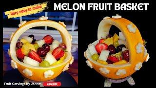 Quick & Easy Melon Fruit Basket Tutorial!