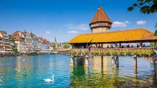 Lucerne, Switzerland 4K - The Most Beautiful City in Switzerland, Top Tourist Attractions in Lucerne