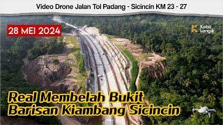 Aerial View Jalan Tol Padang Sicincin STA 23 - STA 27