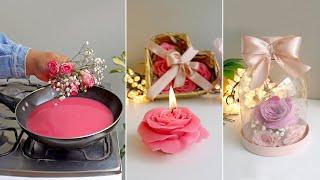 9 Magníficas Ideas con VELAS y FLORES para Regalar a  MAMÁ -9Manualidades para el Día de la Madre