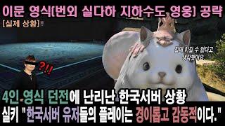 이문 영식(번외 실디하 지하수도 영웅) 공략 영상 - 파판14