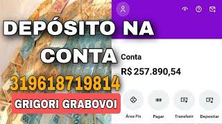 MANTRA  319618719814  DEPÓSITO NA CONTA - DINHEIRO NA CONTA BANCÁRIA - GRIGORI GRABOVOI