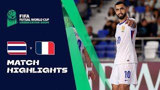 HIGHLIGHTS: Thailand v France | FIFA Futsal World Cup Uzbekistan 2024