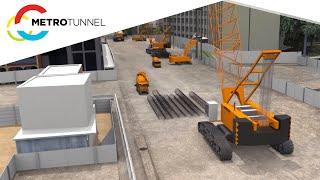 Parkville Station: Excavation works