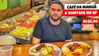 BUFFET DE CAFÉ DA MANHA POR R$35,90 A VONTADE EM SÃO PAULO