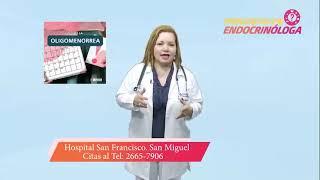 Irregularidades de la menstruación como desequilibrio hormonal.