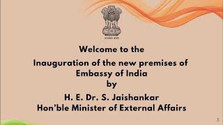 At the inauguration of new premises of Embassy of India, Rome. 24 November 2024.