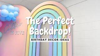 DIY Rainbow Backdrop //  Crafting the Most Perfect Arched Backdrop!