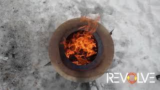 Introducing the Revolve Smoke-Less fire pit.