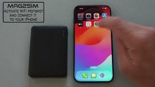 MAG2SIM | How to activate WiFi Hotspot using Router Dual SIM MagSafe with your iPhone | simore.com