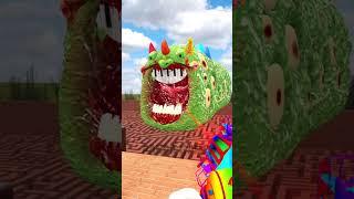 GIANT TRAIN EATER PIANOSAURUS POPPY PLAYTIME 4 HYDRAULIC PRESS BIG MAZE Garry's Mod