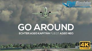 A320 Kapitän zeigt DURCHSTARTEN im A320 ! GO AROUND in London Heathrow 4K MSFS2020 DEUTSCH 2021