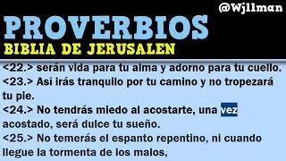 43 Libro de Proverbios Completo   Biblia Católica de Jerusalén Hablada