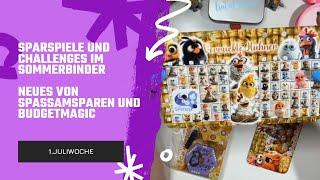 Sparspiele & Challenges | 1.Juliwoche |  Neues von @spassamsparenund BudgetMagic 