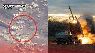 HIMARS Destroys a Huge Russian Convoy! Rare Footage of the Most Spectacular & Effective Strikes