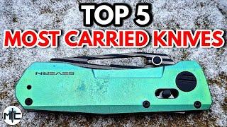 Top 5 MOST CARRIED Knives - January 2024