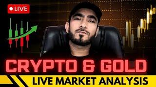 Live Bitcoin Crypto & Gold Analysis | 07-Feb  |  #btc #cryptolivetrading #trading