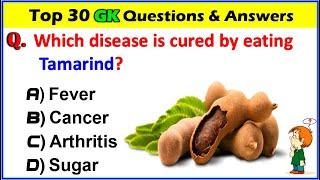 Top 30 interesting Gk Question and Answer | Gk Questions and Answers | Gk Quiz in English | GK GS