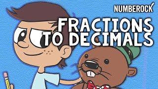 Converting Fractions to Decimals Song by NUMBEROCK