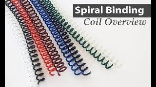 Overview of Spiral Coil Binding Supplies | Binding101.com