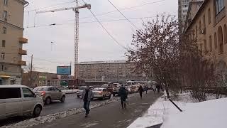 Русаковская улица ,Москва .Декабрь 2021г.Архивное видео