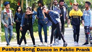 Pushpa srivalli Dance In Public  Prank@crazycomedy9838