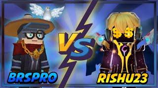 LEGENDARY DUEL - BRSPro BG vs Rishu23 in Bedwars!! (Blockman Go Adventures)