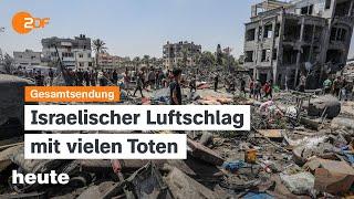 heute 19 Uhr vom 13.07.2024 Tote nach israelischem Luftschlag, Biden trotzt Kritik, Ramses in Köln
