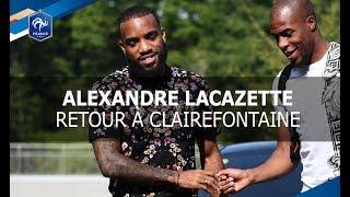 Alexandre Lacazette à Clairefontaine