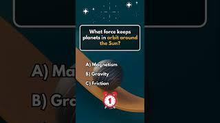 What force keeps planets in orbit around the Sun? #shorts #ScienceKnowledge #GeographyWorld