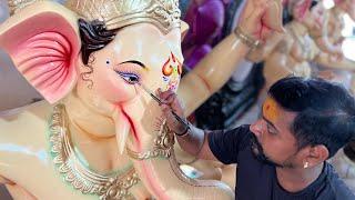 Mumbai Ganesh Eye Painting 2024 | Ganesh Eye Making at Sri Krishna Arts | Ganpati Bappa Eye Painting