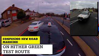 HITHER GREEN DRIVING TEST ROUTE || TRICKY FLOOR MARKING