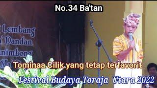 Ba'Tan...Tetap Idola||Sastra Toraja||Gora" mali'||Festival  Budaya Toraja Utara 2022